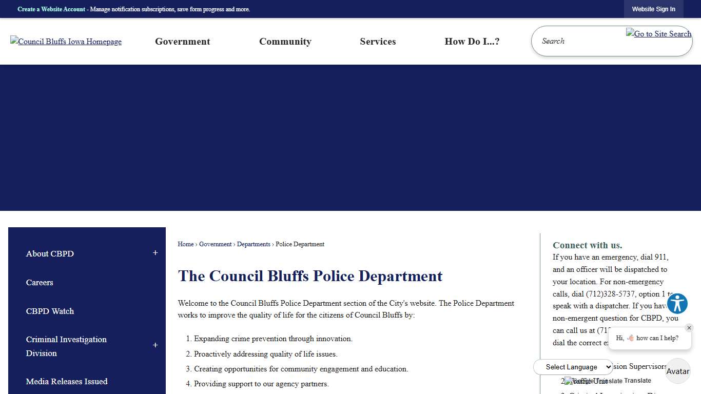 The Council Bluffs Police Department | Council Bluffs, IA - Official Website
